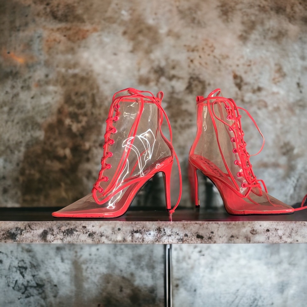 Lemon drop heels